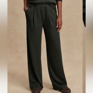 Varley Extra Wide Leg Pant 29.5 in Olive Marl Size S